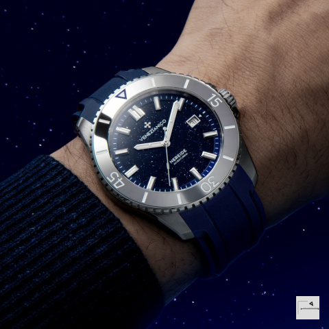 Venezianico: Nereide 42 AVVENTURINA - 4521550 (gumowy pasek)