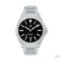 RZE Resolute Pro - Jet Black Enamel (wersja z datą - bransoleta)