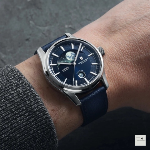 NORDIC MARINE INSTRUMENTS: LUNØR Atlantic Blue (z paskiem skórzanym)