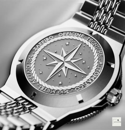 Officine Tecniche AQUAS Pugnochiuso 01 Swiss Made (zestaw z bransoletą i paskiem HNBR)