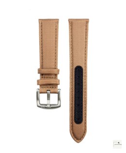 Pasek Premium Sailcloth WB Original Khaki 22 mm - klamra szczotkowana