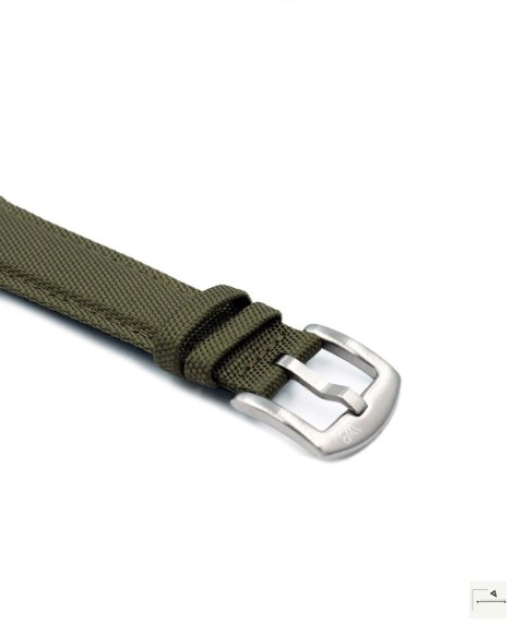 Pasek Premium Sailcloth WB Original Zielony 22 mm - klamra szczotkowana