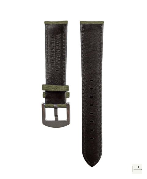 Pasek Premium Sailcloth WB Original Zielony 22 mm - klamra szczotkowana