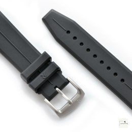 Pasek RZE HexaFlex Rubber Charcoal Black 22 mm