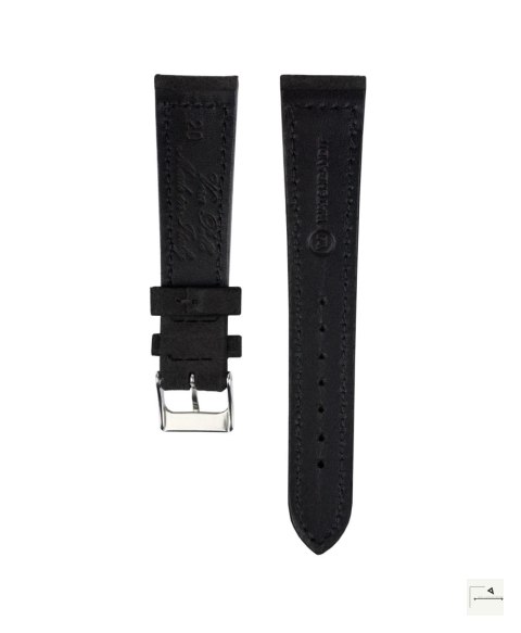 Pasek WB Original Classic Suede Black 22 mm