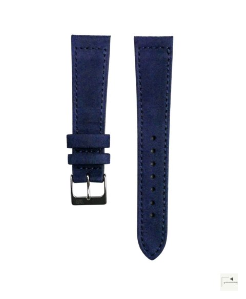 Pasek WB Original Classic Suede Dark Blue 20 mm