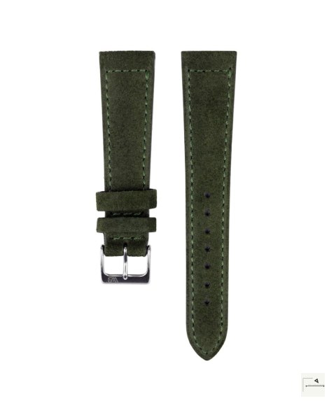 Pasek WB Original Classic Suede Green 20 mm