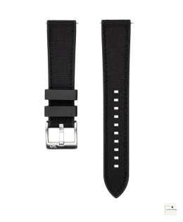 Pasek WB Original Hybrid Sailcloth/Rubber Black 22 mm