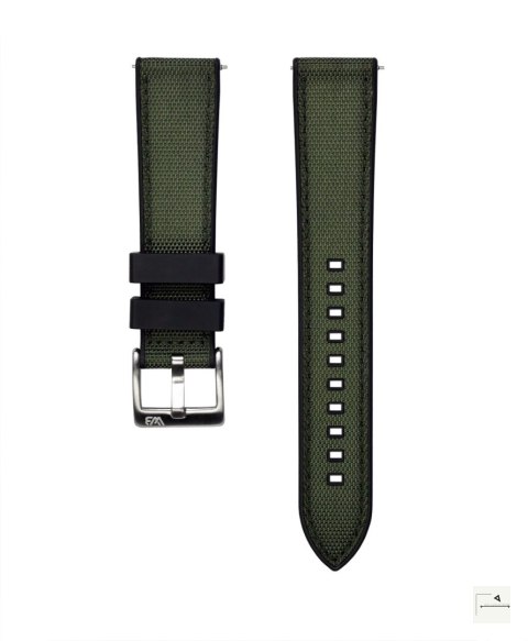 Pasek WB Original Hybrid Sailcloth/Rubber Green 22 mm