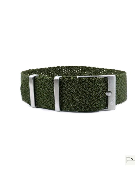 Pasek WB Original Premium Perlon Green/Black 22 mm