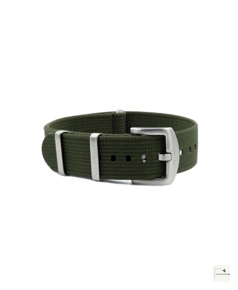 Pasek WB Original Premium Ribbed Nylon Green 20 mm