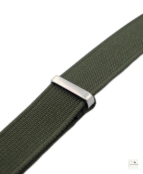 Pasek WB Original Premium Ribbed Nylon Green 22 mm
