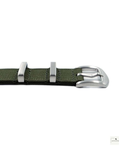 Pasek WB Original Premium Ribbed Nylon Green 22 mm