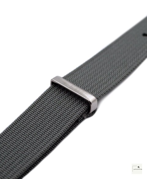 Pasek WB Original Premium Ribbed Nylon Grey 20 mm