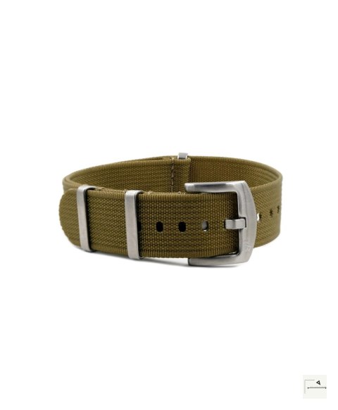 Pasek WB Original Premium Ribbed Nylon Khaki 20 mm