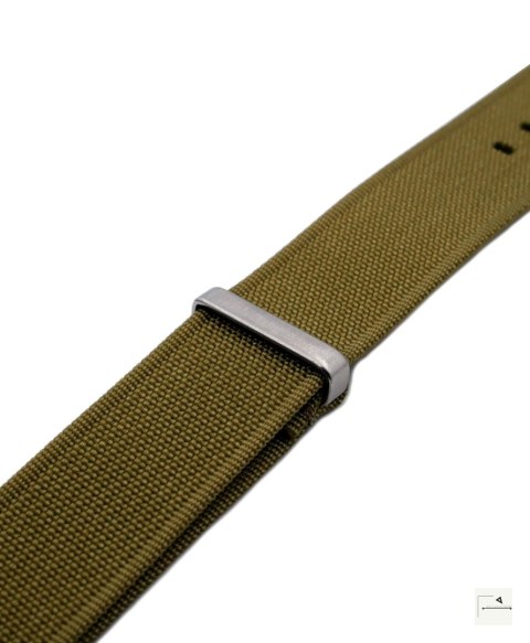 Pasek WB Original Premium Ribbed Nylon Khaki 22 mm