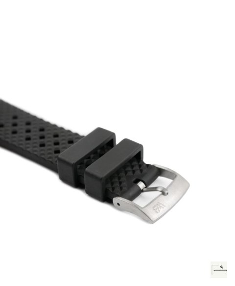 Pasek WB Original Rhombus / Honeycomb FKM Black 22 mm