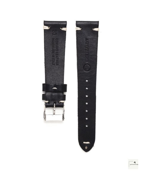 Pasek WB Original Vintage Leather Black 20 mm