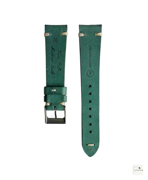 Pasek WB Original Vintage Leather Petrol Green 22 mm