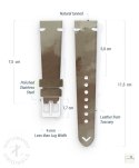 Pasek WB Original Vintage Leather Petrol Green 22 mm