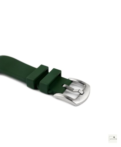 Pasek gumowy Classic FKM WB Original Zielony 22 mm - klamra szczotkowana