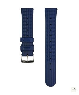 Pasek gumowy Waffle FKM WB Original Granatowy 20 mm - klamra szczotkowana