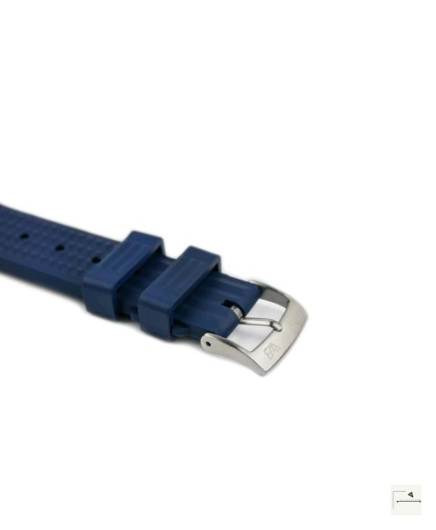 WB Original Waffle FKM Rubber Watch Strap - Navy Blue, 22 mm