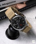 Pasek materiałowy Canvas WB Original Beżowy 22 mm - klamra szczotkowana