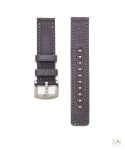 Pasek materiałowy Canvas WB Original Ciemnoszary 20 mm - klamra szczotkowana