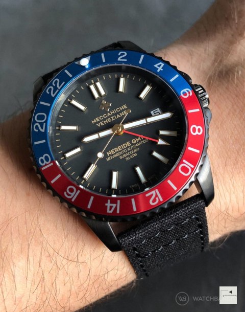 Pasek materiałowy Canvas WB Original Czarny 20 mm - klamra szczotkowana