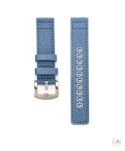Pasek materiałowy Canvas WB Original Jasnoniebieski 20 mm - klamra szczotkowana