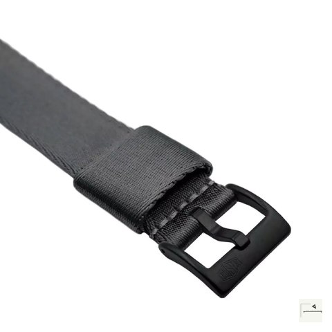 Pasek nylonowy Jelsdal Vintage Military Single-Pass Grey 22 mm - klamra czarna PVD