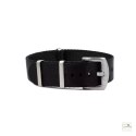 Pasek nylonowy Premium Single-Piece WB Original Czarny 22 mm - klamra szczotkowana
