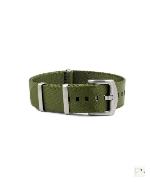 Pasek nylonowy Premium Single-Piece WB Original Militarna zieleń 22 mm - klamra szczotkowana