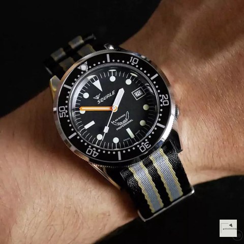 Pasek nylonowy Premium Single-Piece WB Original New Bond 20 mm - klamra szczotkowana