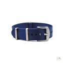 Pasek nylonowy Premium Single-Piece WB Original Niebieski 22 mm - klamra szczotkowana
