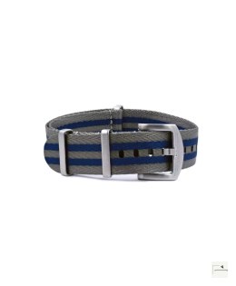 Pasek nylonowy Premium Single-Piece WB Original Niebiesko-szary 22 mm - klamra szczotkowana