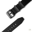 Pasek nylonowy RZE Double-Pass Czarny 18 mm - tytan DLC