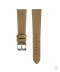 Pasek skórzany Textured Calfskin WB Original Beżowy 20 mm - klamra polerowana