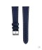 Pasek skórzany Textured Calfskin WB Original Granatowy 20 mm - klamra polerowana