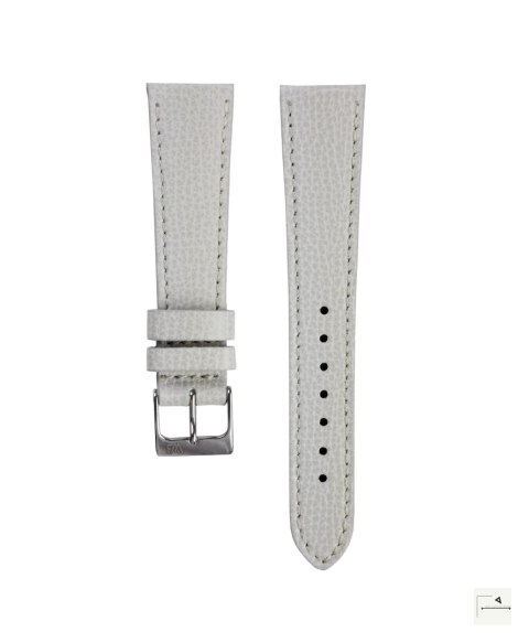 Pasek skórzany Textured Calfskin WB Original Jasnoszary 20 mm - klamra polerowana