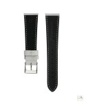 Pasek skórzany Textured Calfskin WB Original Jasnoszary 20 mm - klamra polerowana