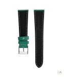 Pasek skórzany Textured Calfskin WB Original Petrol 20 mm - klamra polerowana
