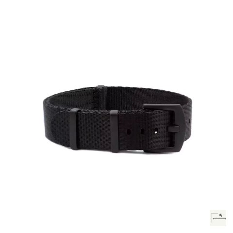 Regulowany pasek nylonowy Heavy Duty Single-Pass WB Original Black 19 mm - klamra czarna PVD