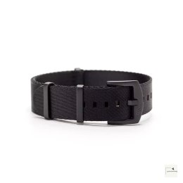 Regulowany pasek nylonowy Premium Single-Pass WB Original Black 18 mm - klamra czarna PVD