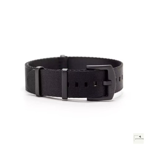 Regulowany pasek nylonowy Premium Single-Pass WB Original Black 20 mm - klamra czarna PVD