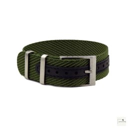 Regulowany pasek nylonowy Premium Single-Pass WB Original Militarna zieleń 20 mm - klamra szczotkowana