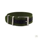 Regulowany pasek nylonowy Premium Single-Pass WB Original Militarna zieleń 22 mm - klamra szczotkowana