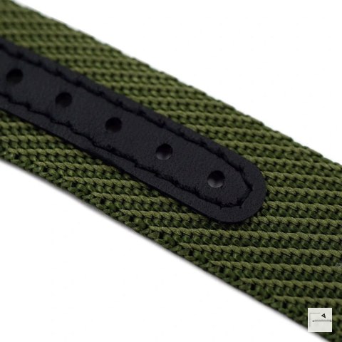 Regulowany pasek nylonowy Premium Single-Pass WB Original Militarna zieleń 22 mm - klamra szczotkowana
