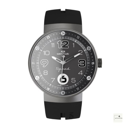 Zegarek Montjuïc Speed Black Elegance SS - MJ1.0103.S